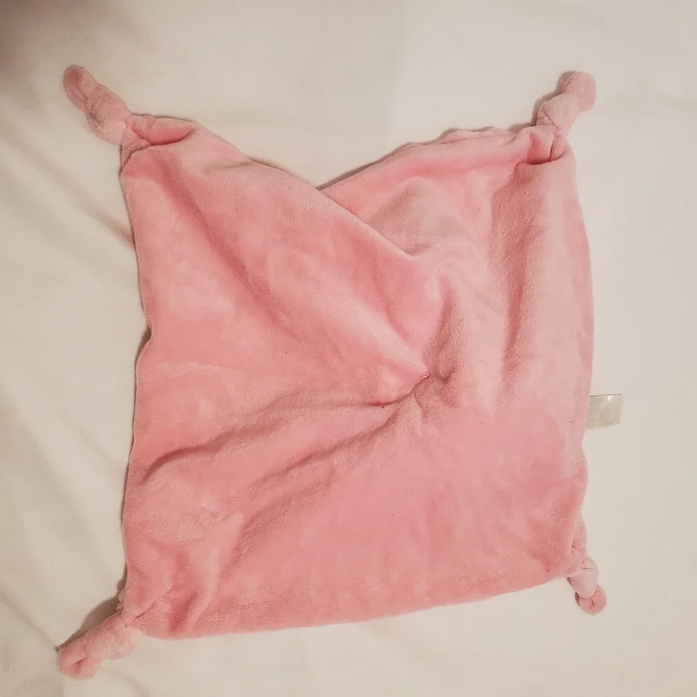 Walmart Parents Choice Pink Reindeer Deer Lovey Minky Dot Security Blanket